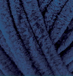 Alize Velluto – 058 – Dark Blue – fir plușat pentru croșetat