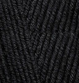 Alize Baby Best – 060 – Black – fir moale pentru croșetat și tricotat