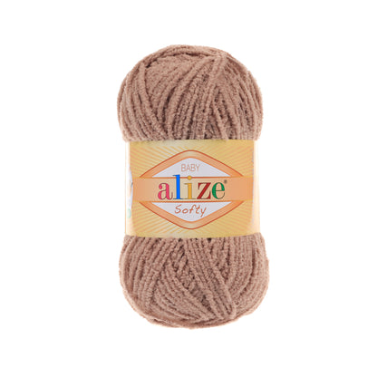 Alize Softy – 617 – Milky Brown – fir pufos pentru croșetat