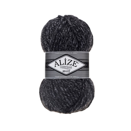 Alize Superlana Maxi – 800 – Charcoal – fir gros cu lână pentru tricotat