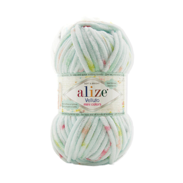 Alize Velluto Mini Colors – 8118 – fir plușat pentru croșetat