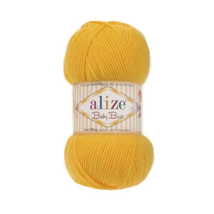 Alize Baby Best – 216 – Dark Yellow – fir moale pentru croșetat și tricotat