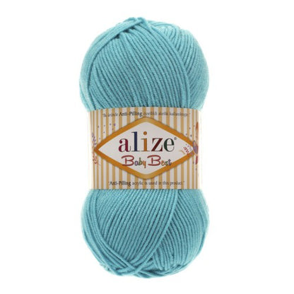 Alize Baby Best – 287 – Turquoise – fir moale pentru croșetat și tricotat