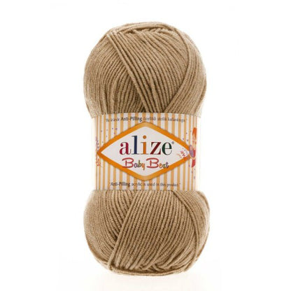Alize Baby Best – 368 – Tobacco Brown – fir moale pentru croșetat și tricotat