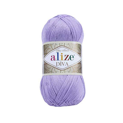 Alize Diva – 158 – Lavander – fir fin pentru croșetat și tricotat