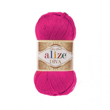 Alize Diva – 149 – Magenta – fir fin pentru croșetat și tricotat