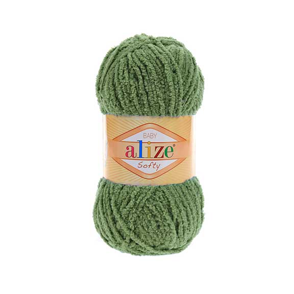 Alize Softy – 485 – Turtle Green – fir pufos pentru croșetat