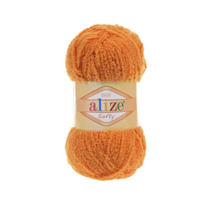 Alize Softy – 006 – Orange – fir pufos pentru croșetat