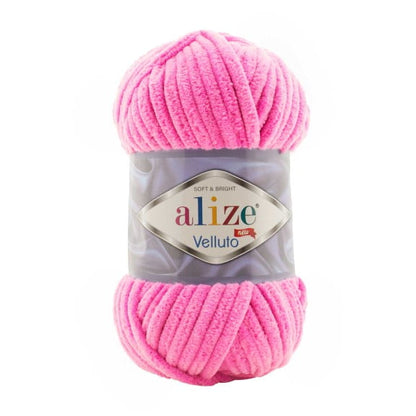 Alize Velluto – 121 – Cotton Candy – fir plușat pentru croșetat