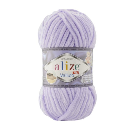 Alize Velluto – 146 – Liliac – fir plușat pentru croșetat