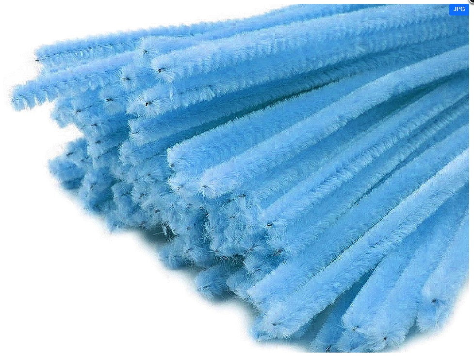 Sarma plusata Ø6mm - 30 cm - Albastru Azur (20buc)