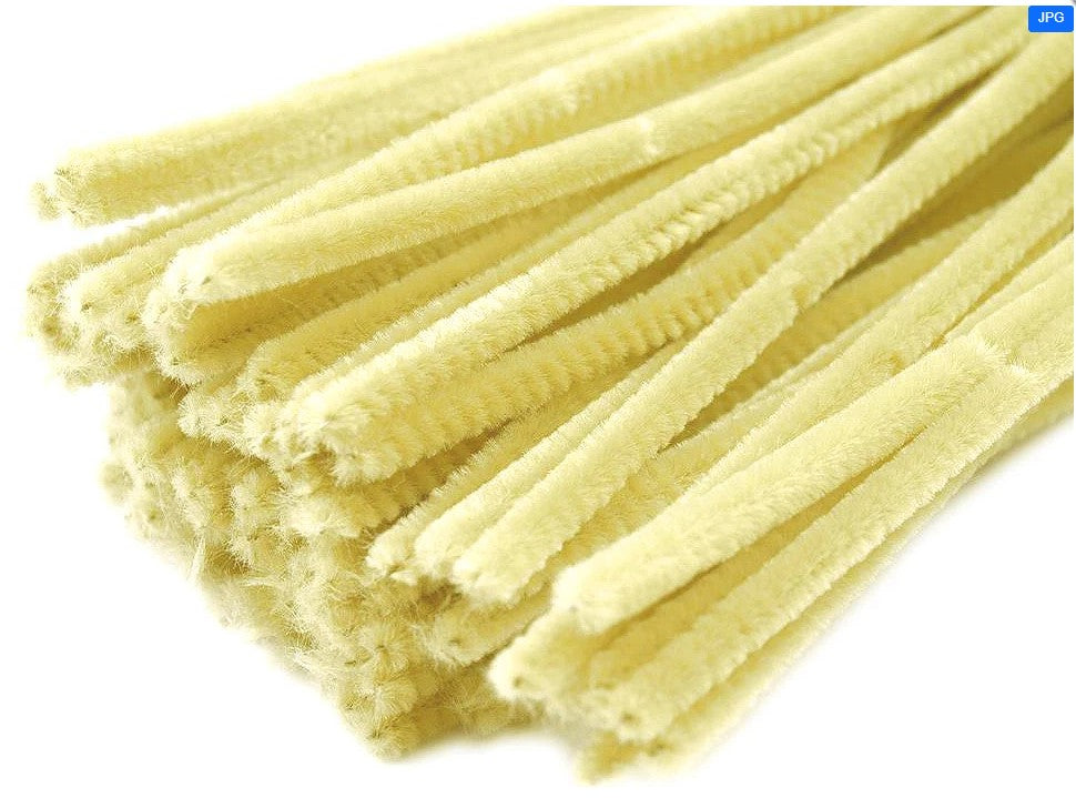 Sarma plusata Ø6mm - 30 cm - Galben deschis (20buc)