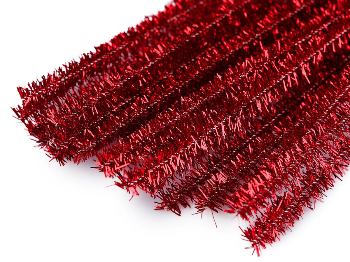 Sarma Lurex Ø6mm - 30 cm - Rosu Capsuna (10buc)