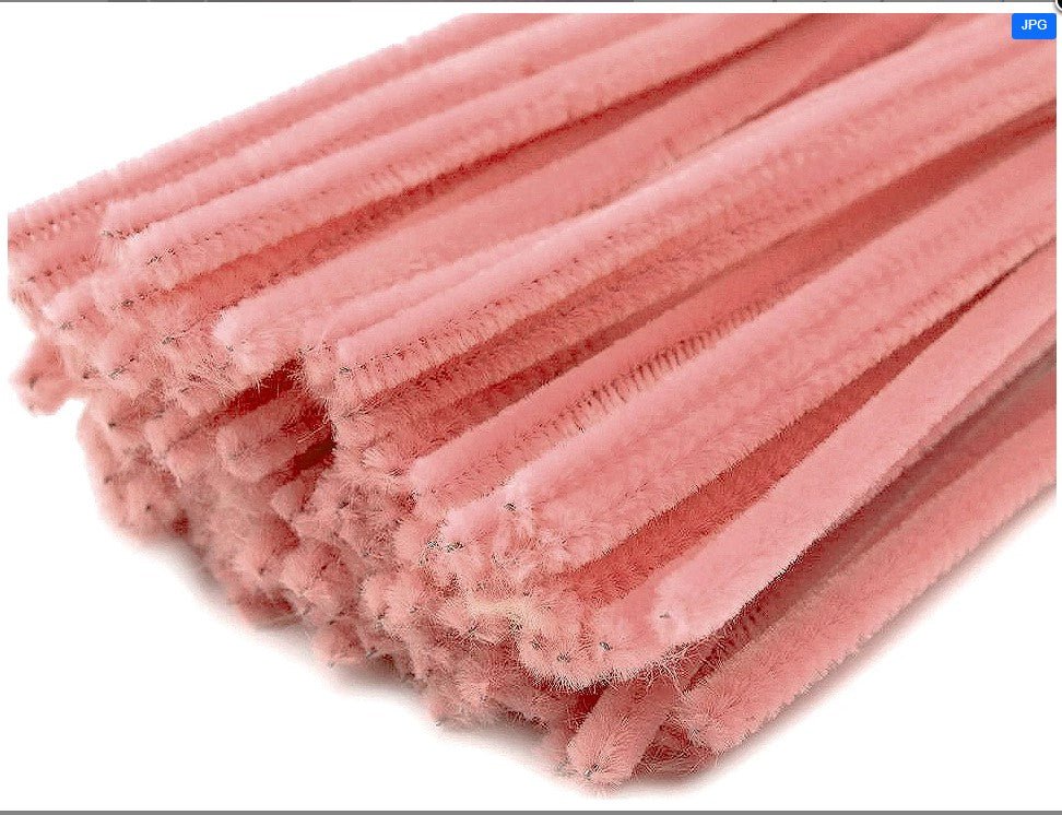 Sarma plusata Ø6mm - 30 cm - Roz deschis (20buc)