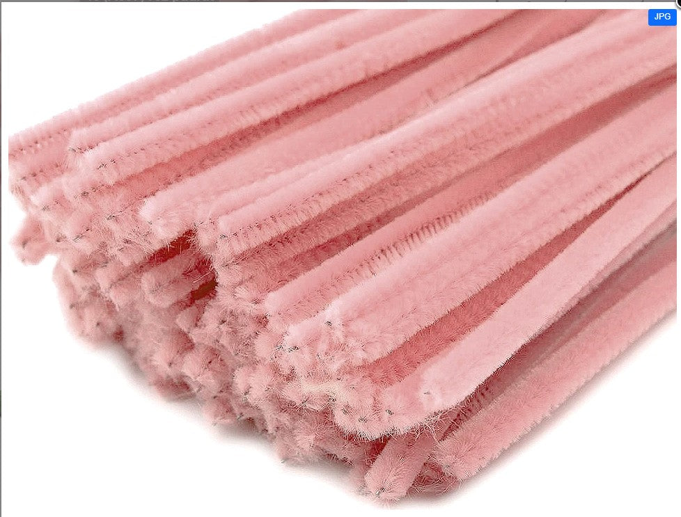 Sarma plusata Ø6mm - 30 cm - Roz Pudrat (20buc)