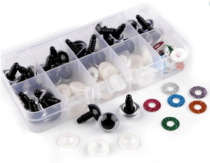 Set de ochi pentru figurine cu sclipici Ø14mm
