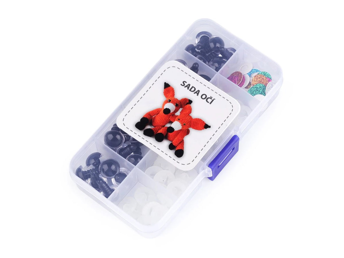 Set de ochi pentru figurine cu sclipici - Ø12 mm