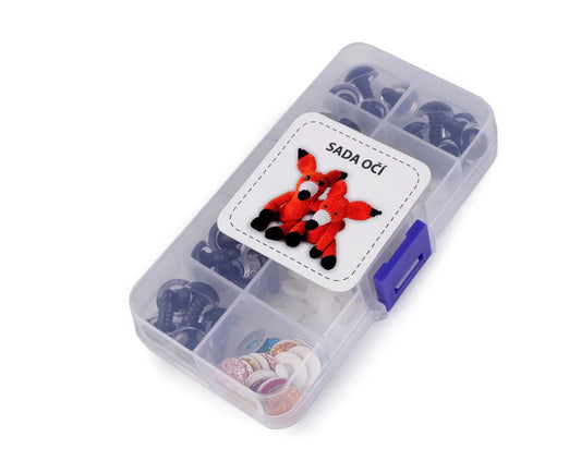 Set de ochi pentru figurine cu sclipici Ø14mm