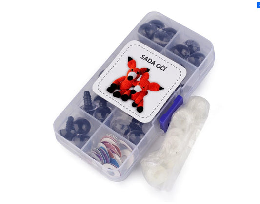 Set de ochi pentru figurine cu sclipici Ø16mm